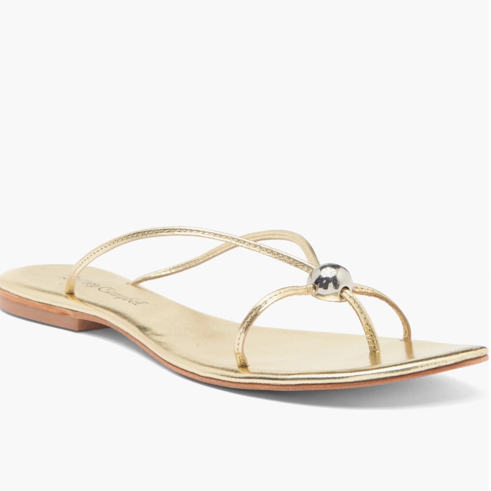 Jeffrey Campbell Metallic Gold Sandals